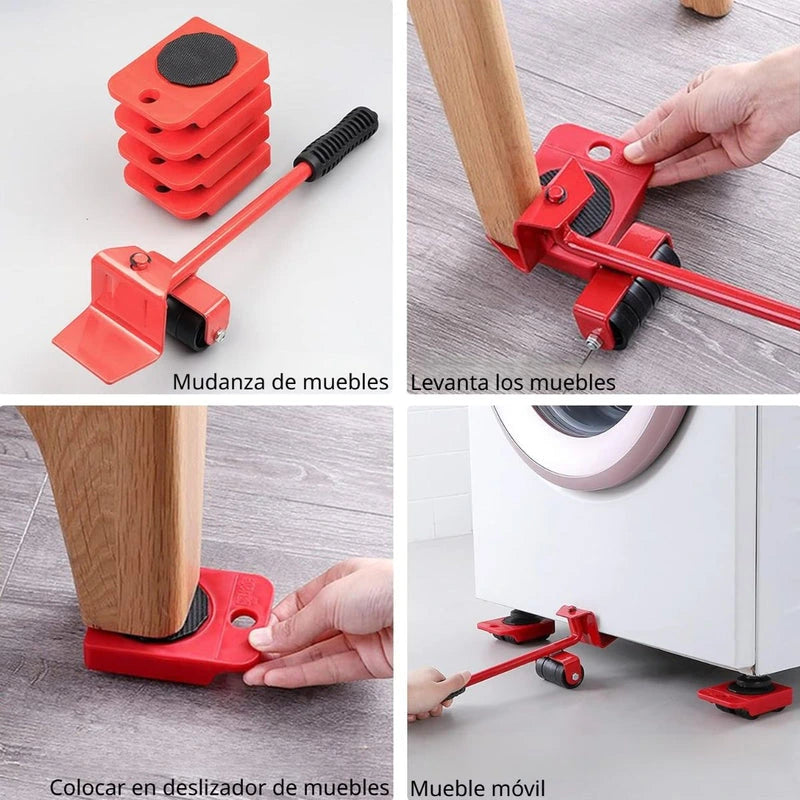 Kit elevador y Deslizador de Muebles Pro