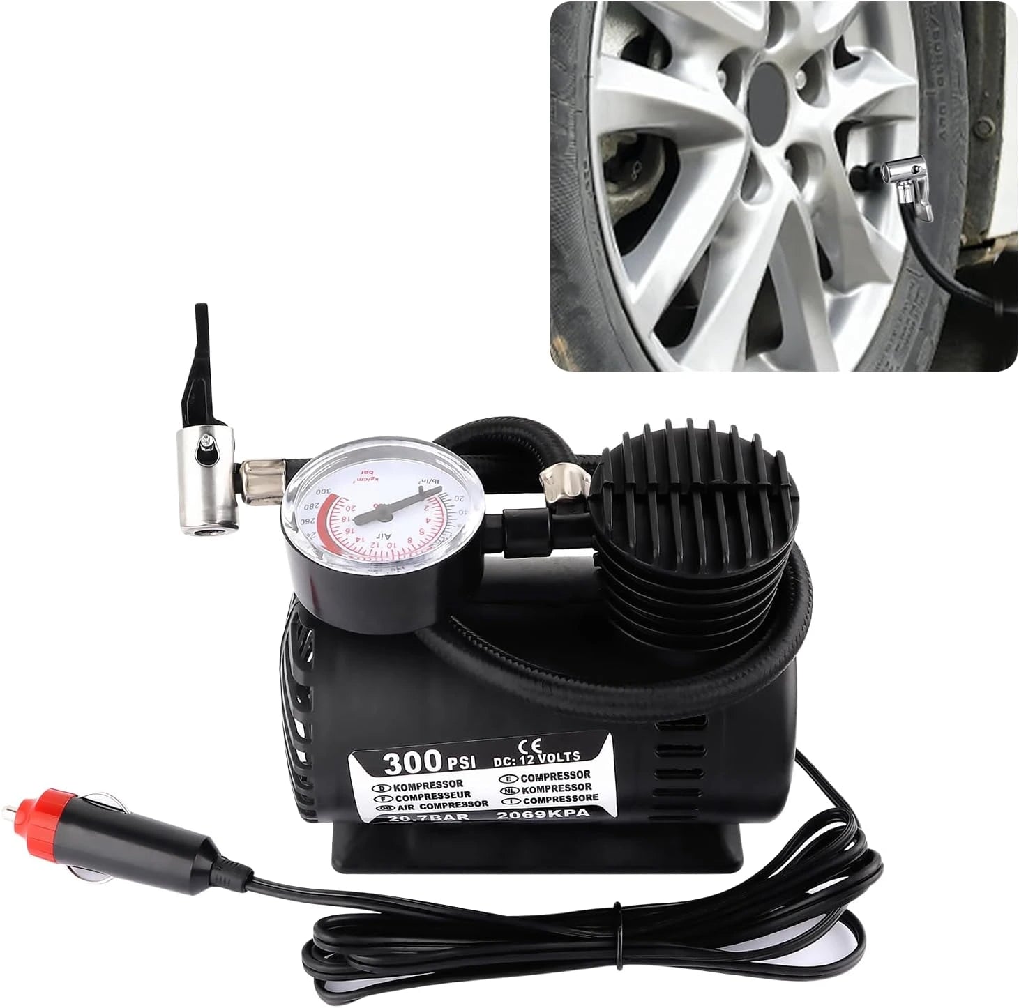 Mini Compresor Portátil Inflador De Aire
